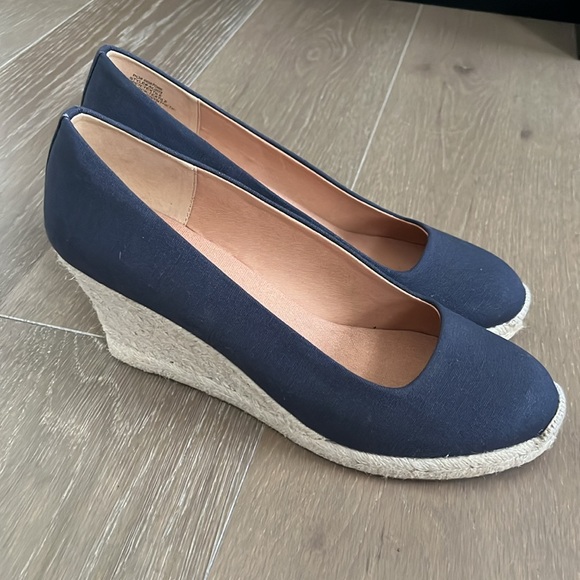 J. Crew Navy Blue Seville Espadrilles size 10 woman - Picture 2 of 9